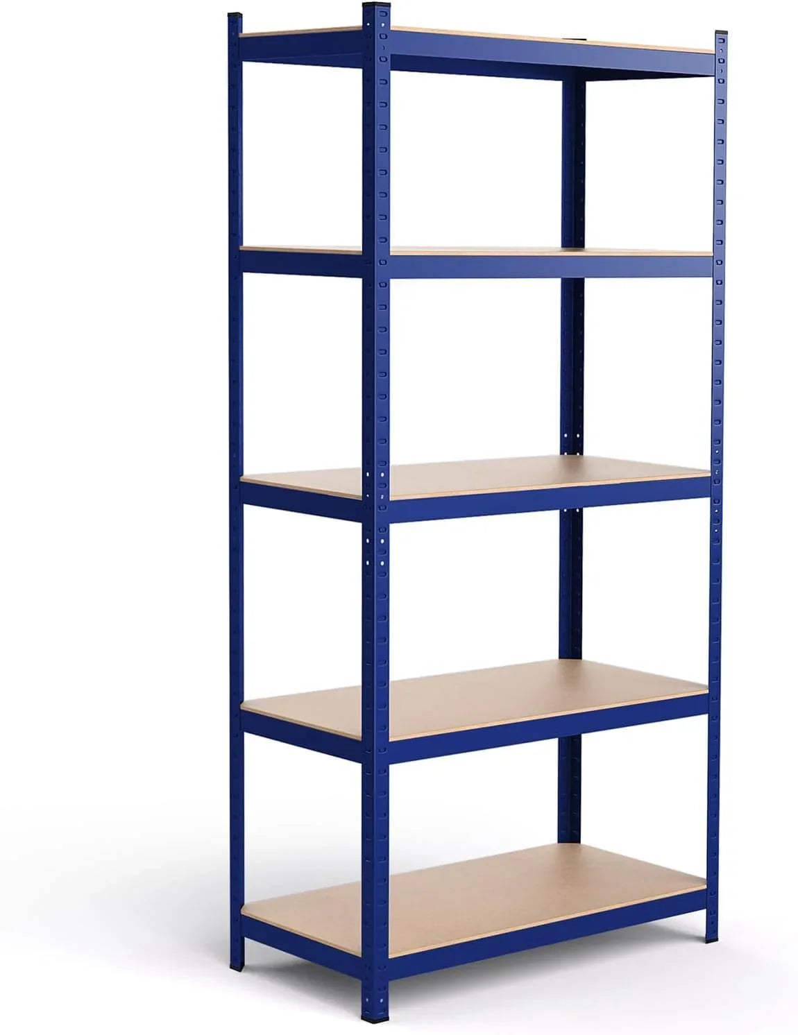 Five-tier storage rack 2920 pounds Heavy-duty shelf Adjustable boltless storage rack Suitable for storage area storage rooms 108 inches wide x 18 inches deep x 72 inches high