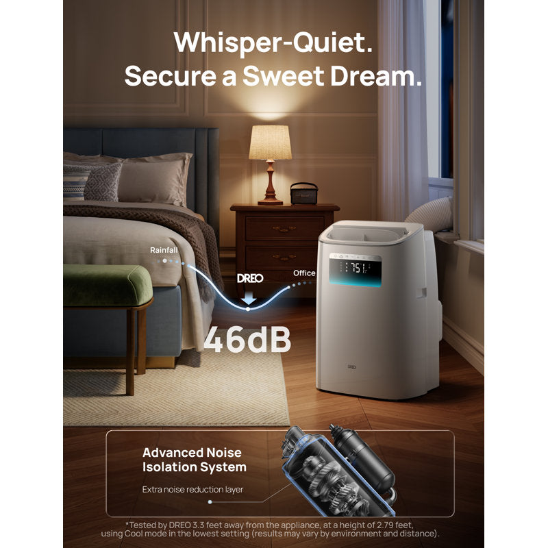 DR-HAC012S 8,000 BTU Smart Portable Air Conditioner – White