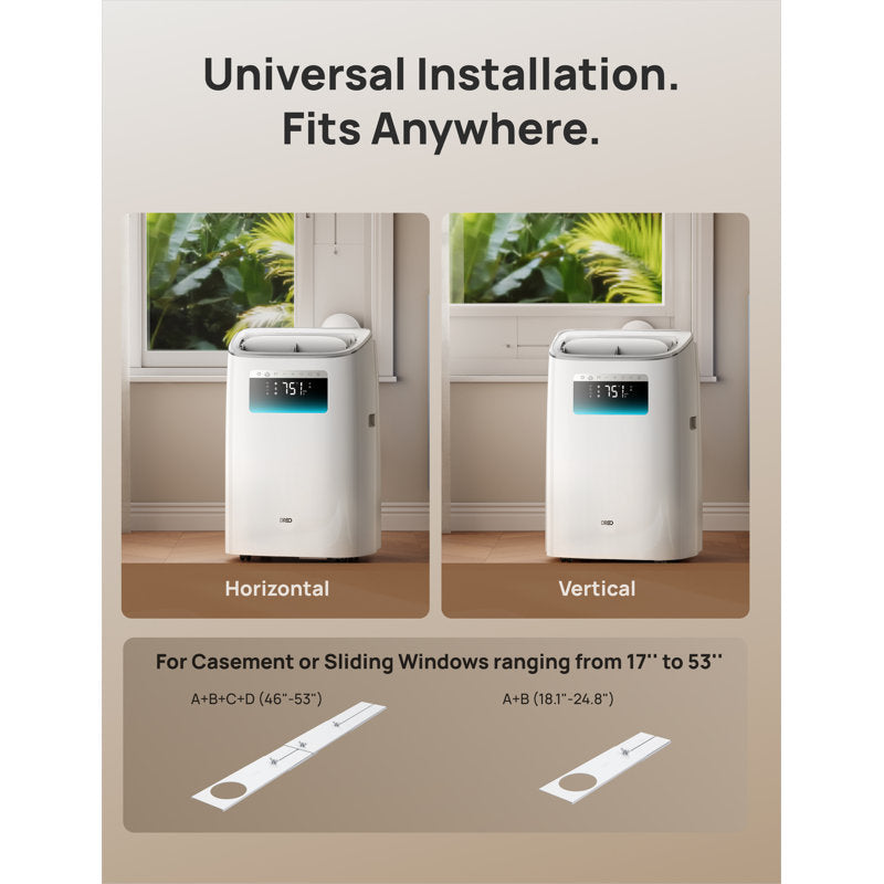 DR-HAC012S 8,000 BTU Smart Portable Air Conditioner – White