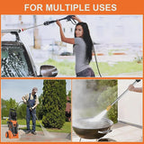 Electric Pressure Washer, 3800PSI 2.6 GPM Power Washer Machine with Hose Reel,4 Quick Connect Nozzles, Foam Cannon, for Cars, Patios, and Floor...
