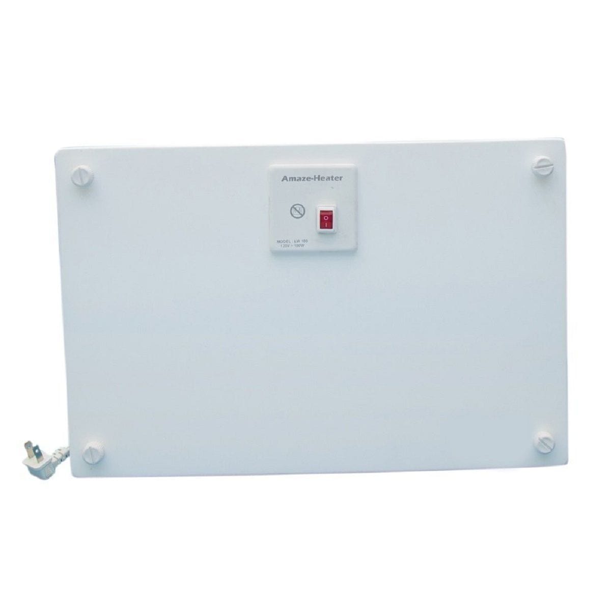 Ceramic Electric Heater with Standard Mounting, 100W, White