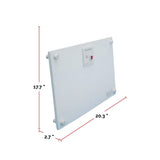 Ceramic Electric Heater with Standard Mounting, 100W, White