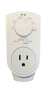Plug-in Thermostat for Portable Space Heater & AC, White