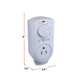 Plug-in Thermostat for Portable Space Heater & AC, White