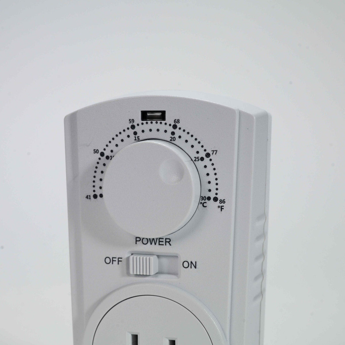 Plug-in Thermostat for Portable Space Heater & AC, White