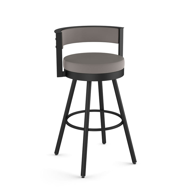 Eller Swivel Counter Stool with Padded Backrest, Multiple Colours, 26-in E4379
