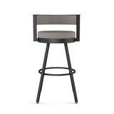 Eller Swivel Counter Stool with Padded Backrest, Multiple Colours, 26-in