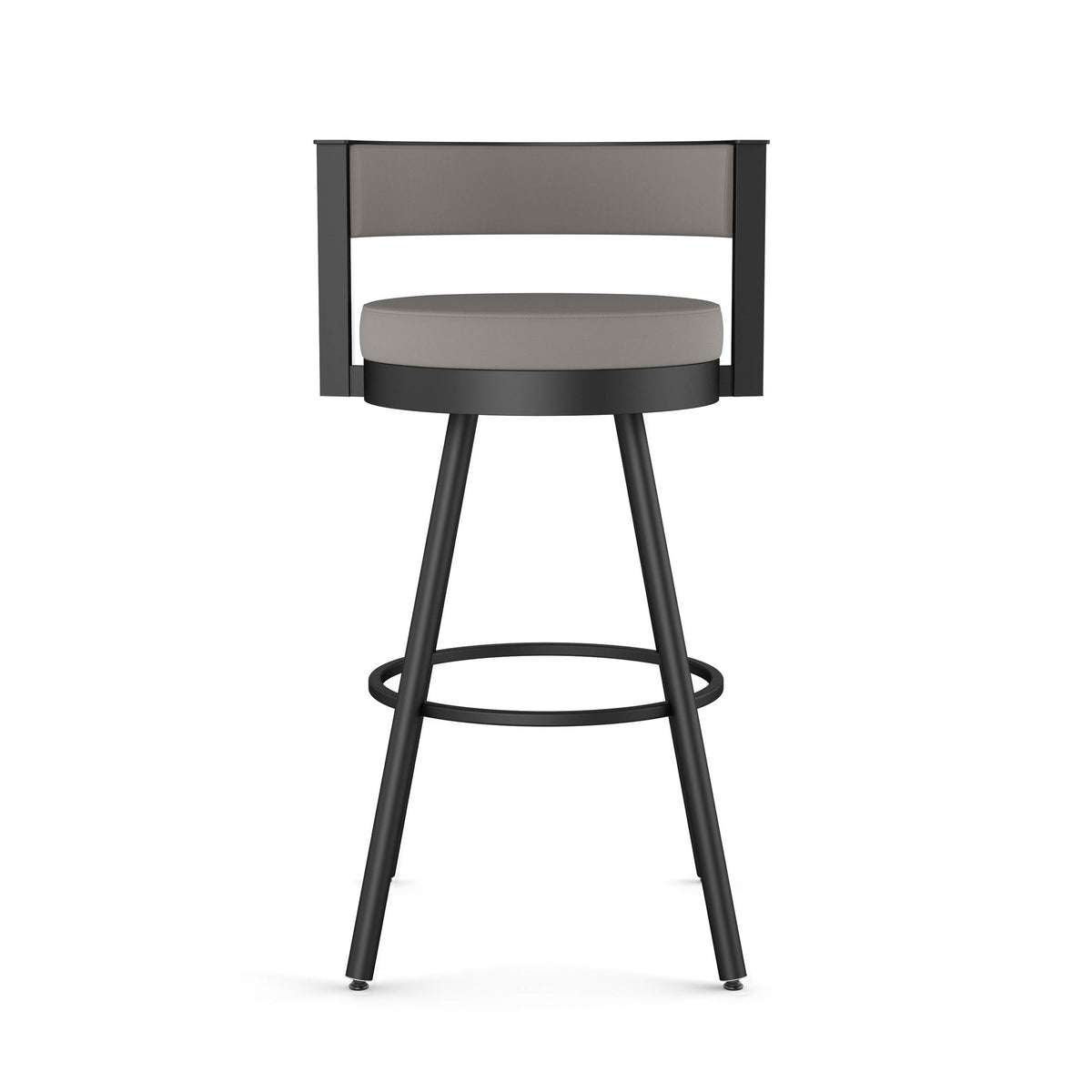 Eller Swivel Counter Stool with Padded Backrest, Multiple Colours, 26-in