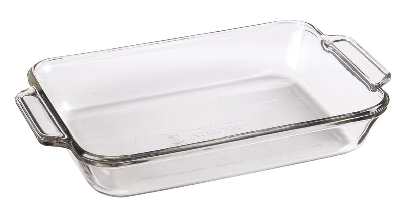 Glass Rectangular Utility Dish, 2-L D2524