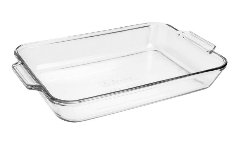 Glass Rectangular Utility Dish, 3-L V5926
