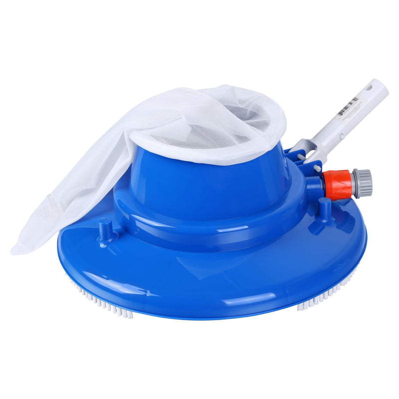 Pool Leaf Skimmer with Roller Wheels & Brushes, Garden Hose attachment H2573