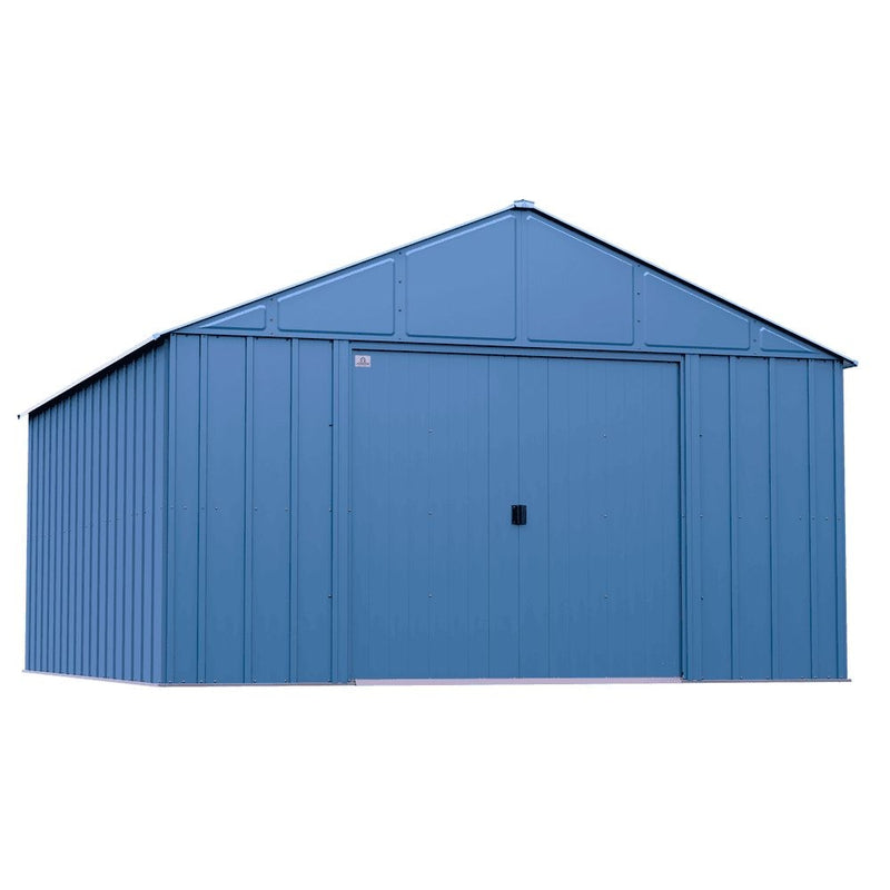 Classic 12x14-ft Blue Grey Corrosion-Resistant Steel Shed K7552