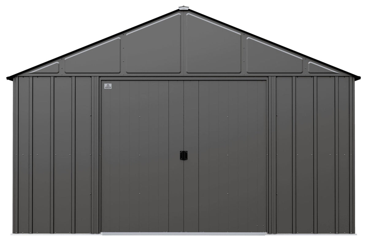 Arrow Classic 12x14-ft Charcoal Corrosion-Resistant Metal Shed