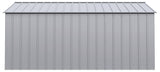 Arrow Classic 14x14-ft Flute Grey Corrosion-Resistant Steel Shed