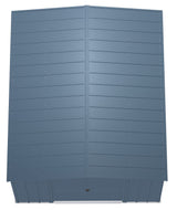 Arrow Classic Galvanized Steel Storage Shed, Blue Grey, 10-ft x 12-ft
