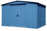 Arrow Classic Galvanized Steel Storage Shed, Blue Grey, 10-ft x 8-ft