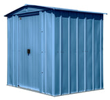 Arrow Classic Galvanized Steel Storage Shed, Blue Grey, 6-ft x 5-ft