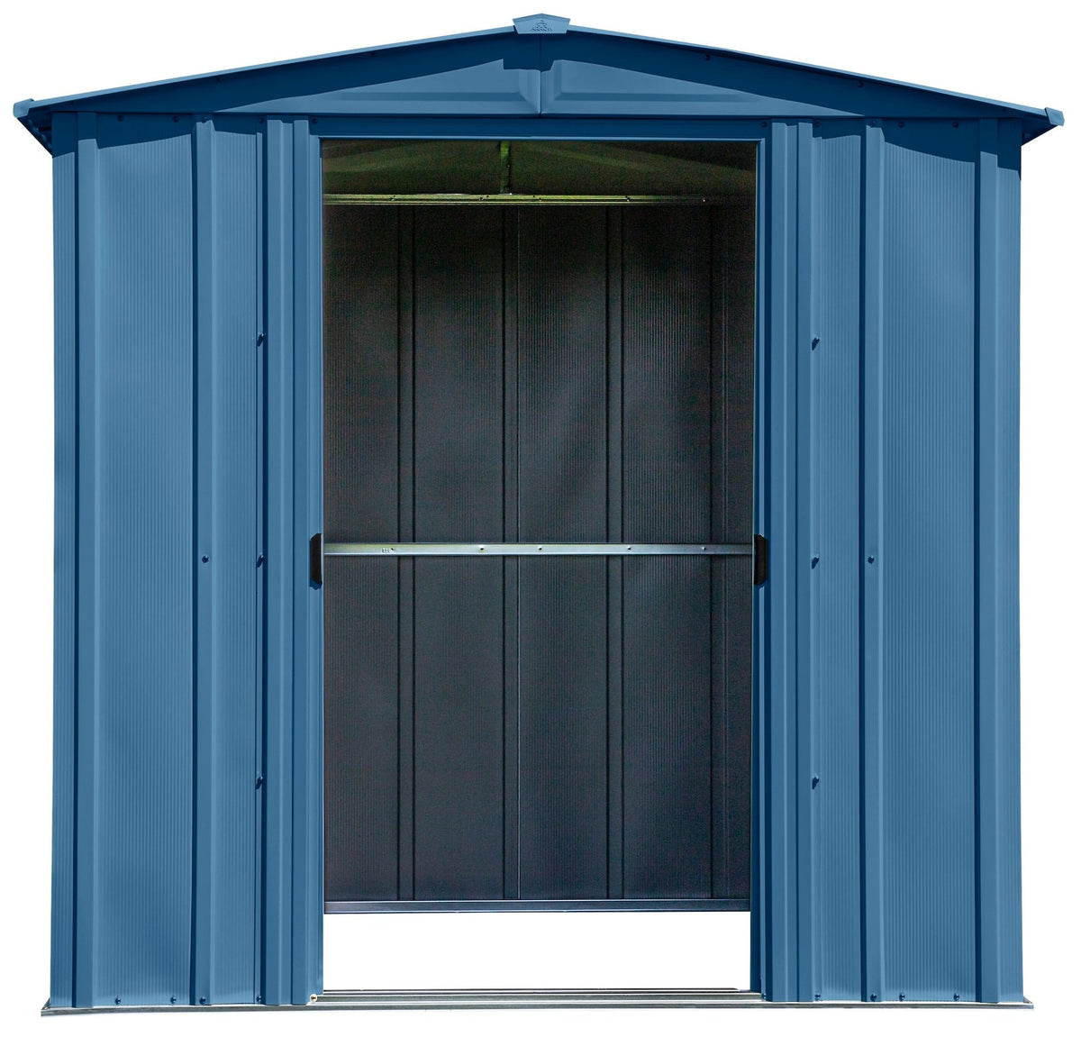 Arrow Classic Galvanized Steel Storage Shed, Blue Grey, 6-ft x 5-ft