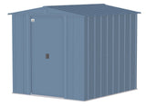 Arrow Classic Galvanized Steel Storage Shed, Blue Grey, 6-ft x 7-ft