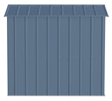 Arrow Classic Galvanized Steel Storage Shed, Blue Grey, 6-ft x 7-ft