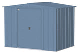 Arrow Classic Galvanized Steel Storage Shed, Blue Grey, 8-ft x 6-ft