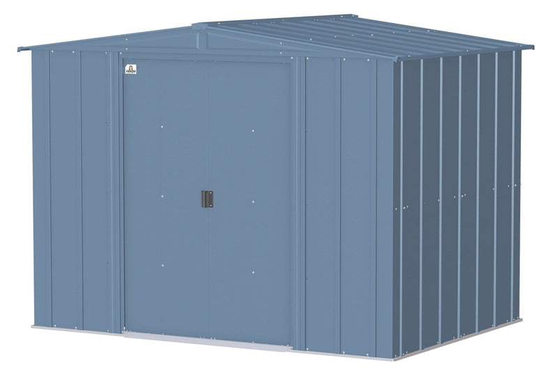 Classic Galvanized Steel Storage Shed, Blue Grey, 8-ft x 6-ft A2254