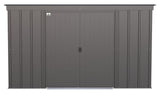 Arrow Classic Galvanized Steel Storage Shed, Charcoal, 10-ft x 4-ft
