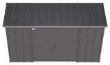 Arrow Classic Galvanized Steel Storage Shed, Charcoal, 10-ft x 4-ft