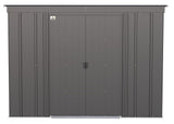 Arrow Classic Galvanized Steel Storage Shed, Charcoal, 8-ft x 4-ft