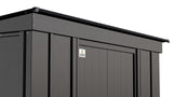 Arrow Classic Galvanized Steel Storage Shed, Charcoal, 8-ft x 4-ft
