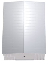 Arrow Classic Galvanized Steel Storage Shed, Flute Grey, 10-ft x 14-ft