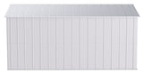 Arrow Classic Galvanized Steel Storage Shed, Flute Grey, 10-ft x 14-ft