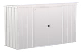 Arrow Classic Galvanized Steel Storage Shed, Flute Grey, 10-ft x 4-ft