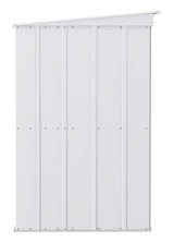 Arrow Classic Galvanized Steel Storage Shed, Flute Grey, 10-ft x 4-ft