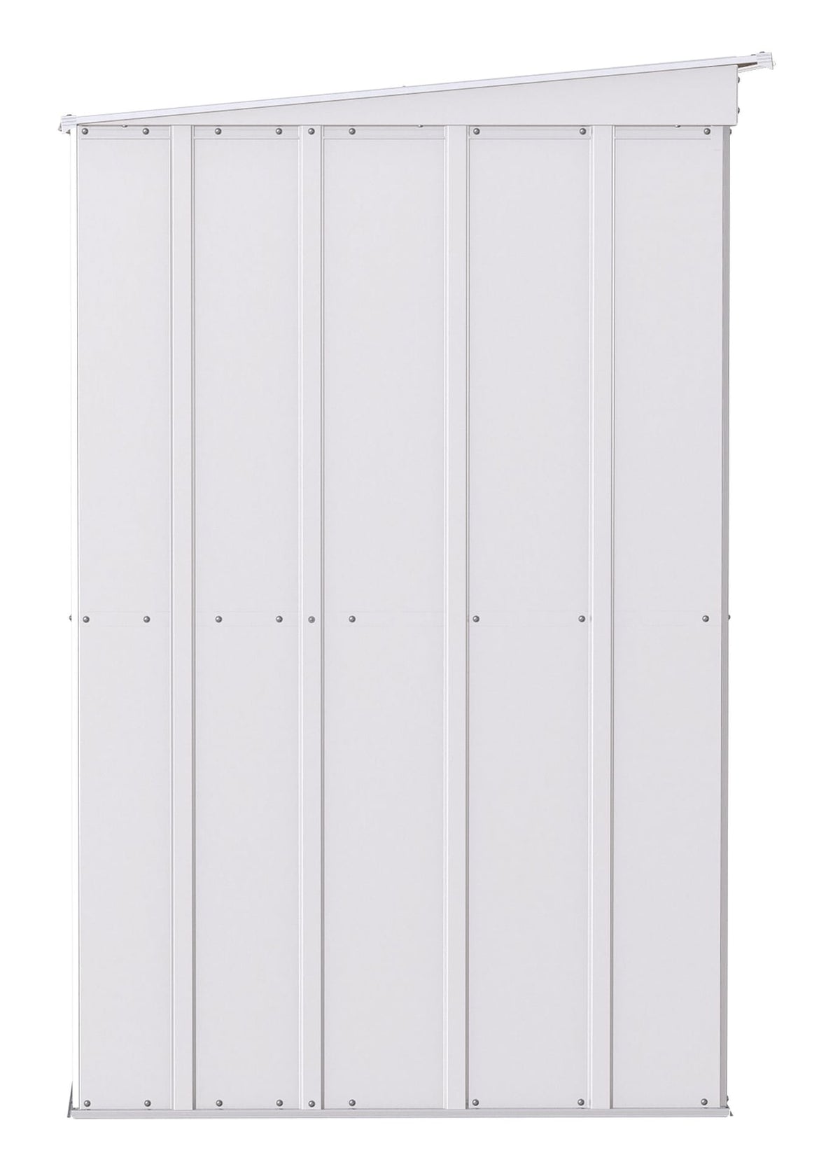 Arrow Classic Galvanized Steel Storage Shed, Flute Grey, 10-ft x 4-ft