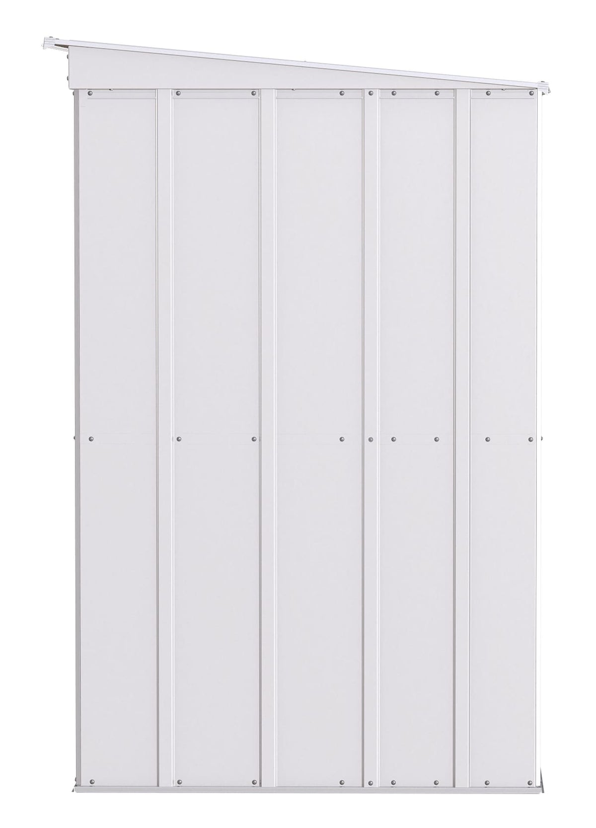 Arrow Classic Galvanized Steel Storage Shed, Flute Grey, 10-ft x 4-ft