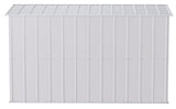 Arrow Classic Galvanized Steel Storage Shed, Flute Grey, 10-ft x 4-ft