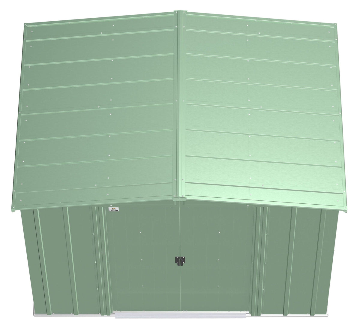 Arrow Classic Galvanized Steel Storage Shed, Sage Green, 8-ft x 6-ft