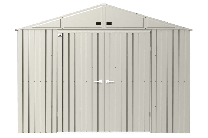 Elite 10x12-ft Cool Grey Corrosion-Resistant Steel Storage Shed A9878
