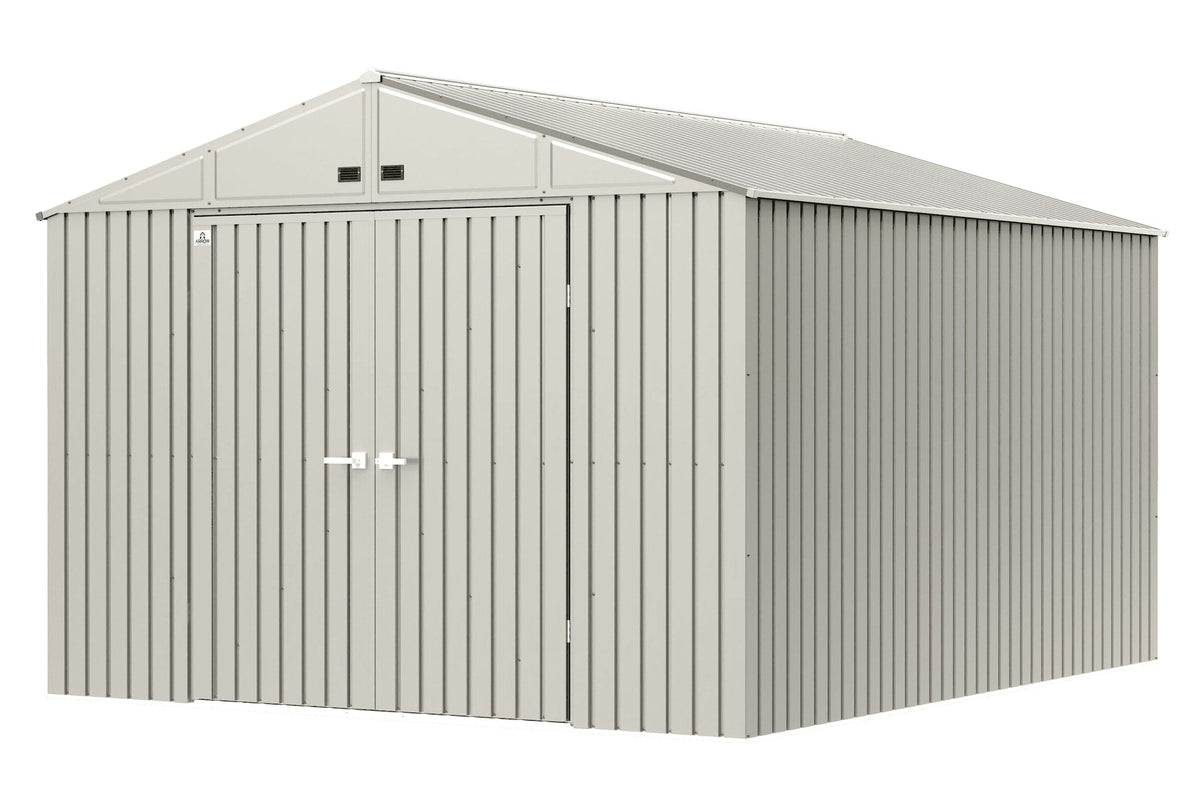 Arrow Elite 10x12-ft Cool Grey Corrosion-Resistant Steel Storage Shed