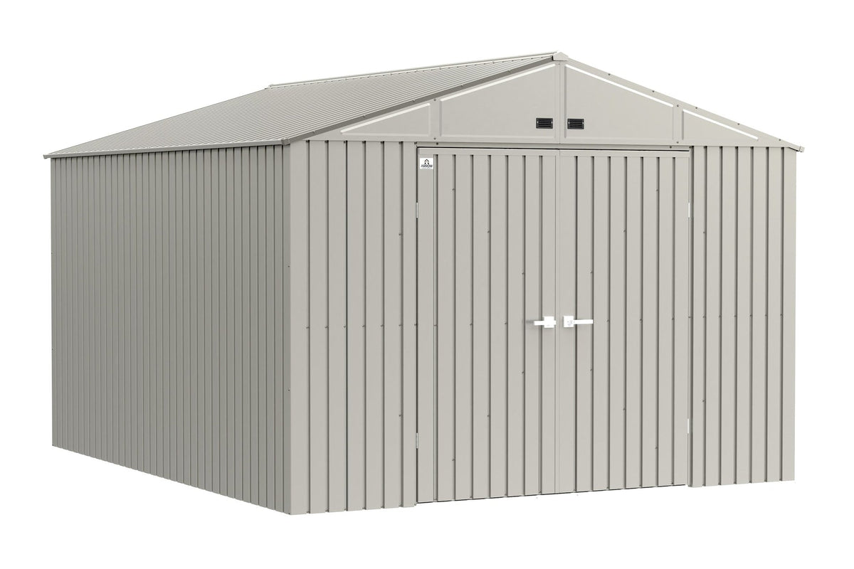Arrow Elite 10x12-ft Cool Grey Corrosion-Resistant Steel Storage Shed