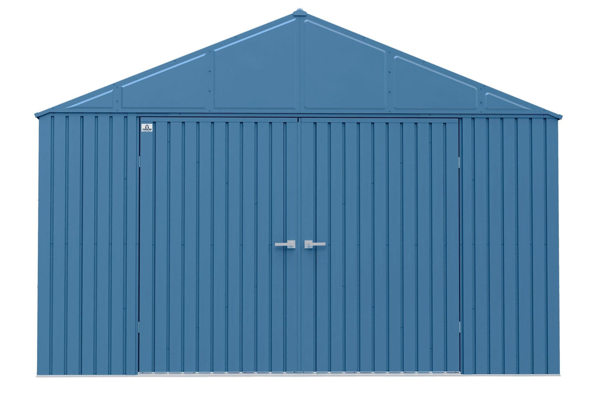Arrow Elite 12x14-ft Blue Grey Corrosion-Resistant Steel Shed