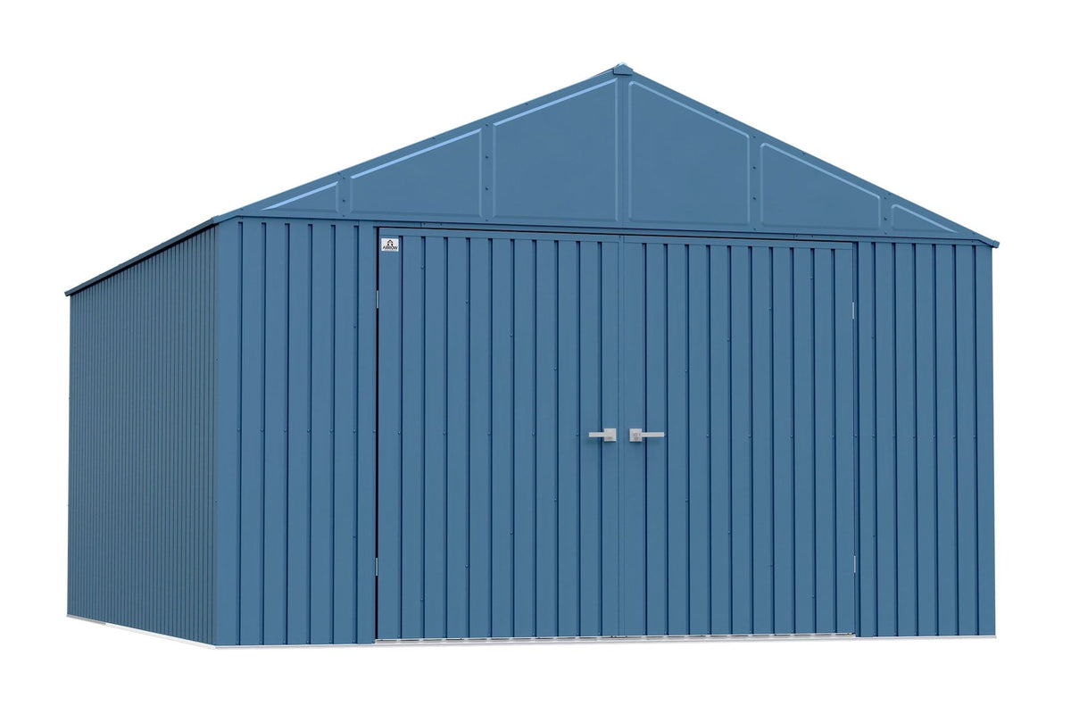 Arrow Elite 12x14-ft Blue Grey Corrosion-Resistant Steel Shed