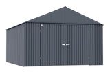 Arrow Elite 12x16-ft Anthracite Corrosion-Resistant Steel Storage Shed