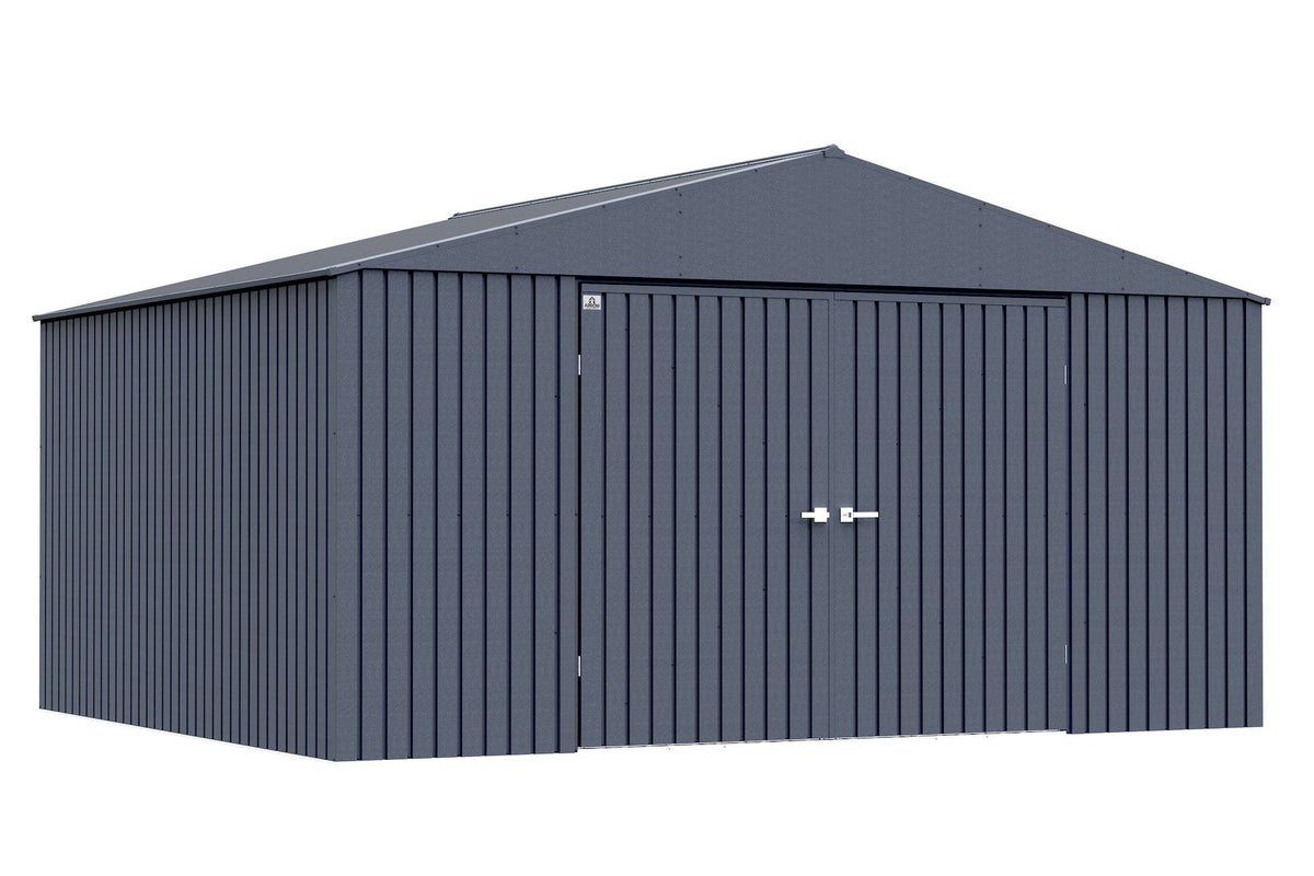 Arrow Elite 14x12-ft Anthracite Corrosion-Resistant Steel Shed