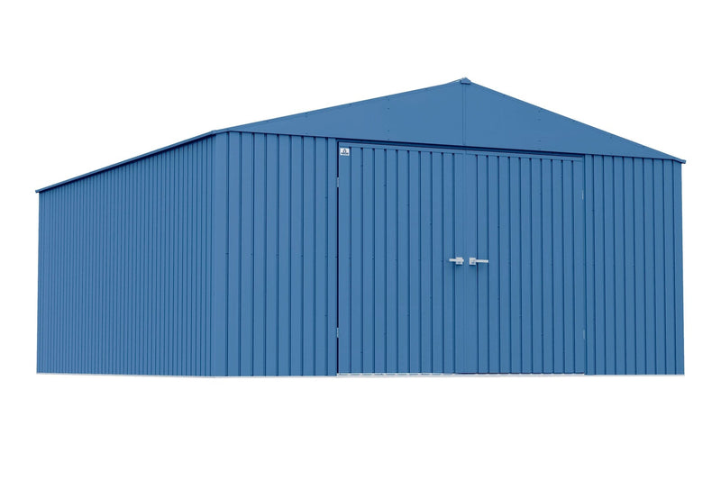 Elite 14x16-ft Blue Grey Corrosion-Resistant Steel Shed U6180