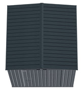 Arrow Elite Steel Storage Shed with Pent Roof, Anthracite, 6-ft x 6-ft
