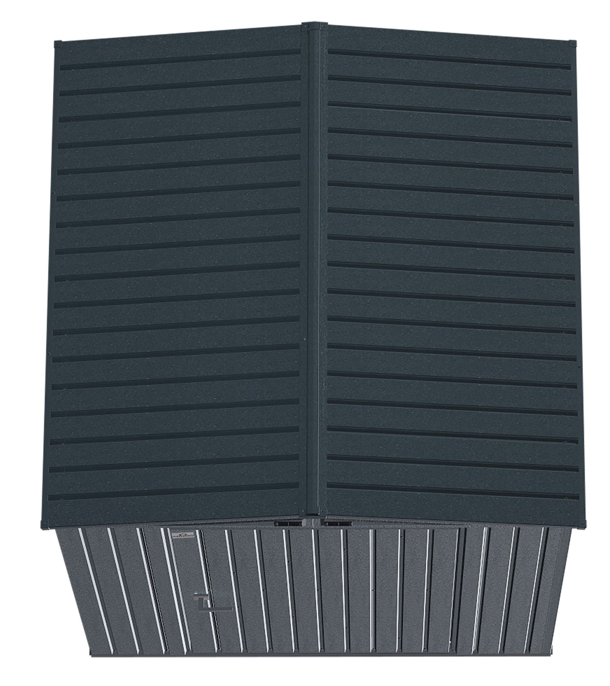 Arrow Elite Steel Storage Shed with Pent Roof, Anthracite, 6-ft x 6-ft