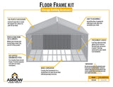 Arrow Floor Frame Kit for Arrow Classic 12x12-ft Sheds