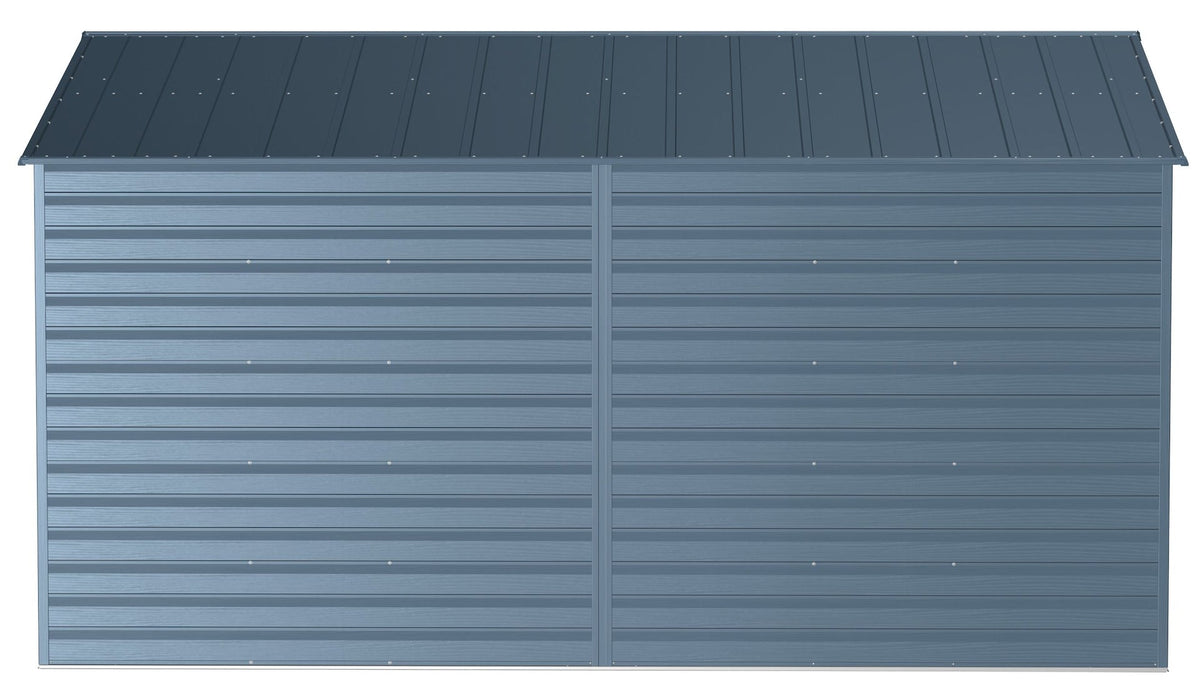 Arrow Select Galvanized Steel Storage Shed, Blue Grey, 10-ft x 14-ft
